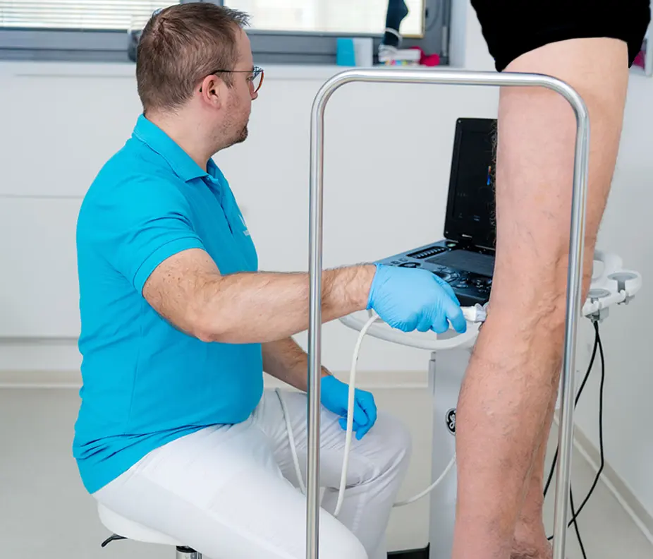 Duplexní ultrazvukové vyšetření žil na klinice VASCUMED.